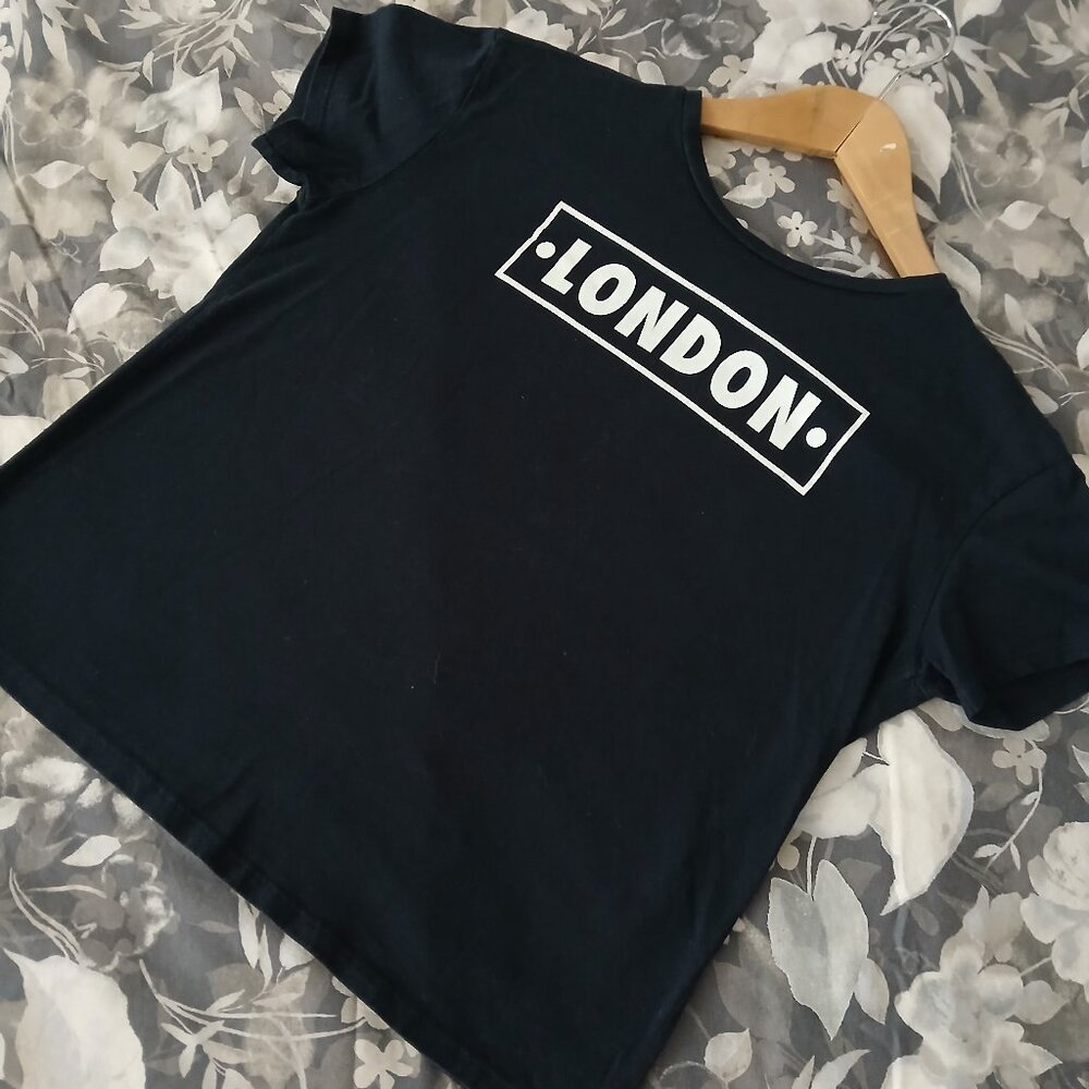 ZARA London T- Shirt - Navy size  S